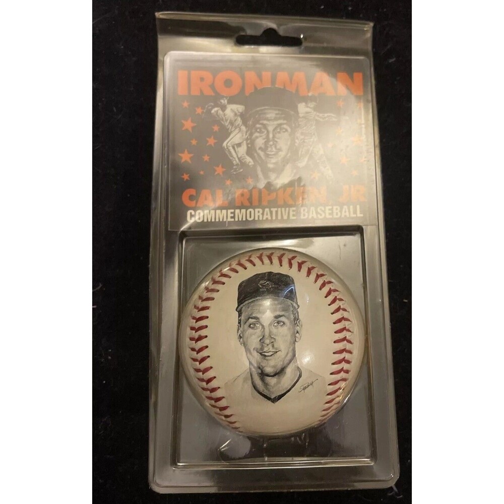 Cal Ripken Jr. Ironman Commemorative Baseball MLB Photoball Memorabilia
